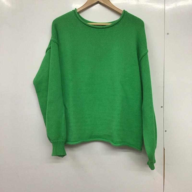 アングリッド Ungrid ニット、セーター 長袖 長袖ニットカットソー クルーネック セーター FREE 無地 緑 / グリーン /  レディース USED 古着 中古 10145090