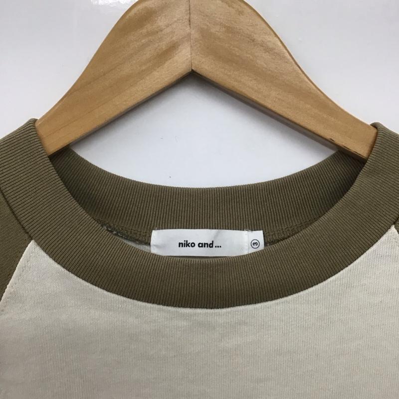 ニコアンド niko and... Tシャツ 半袖 S213TC45AD ラグランスリーブ 3 無地 ベージュ / ベージュ / X オフホワイト / オフホワイト /  レディース USED 古着 中古 10146375