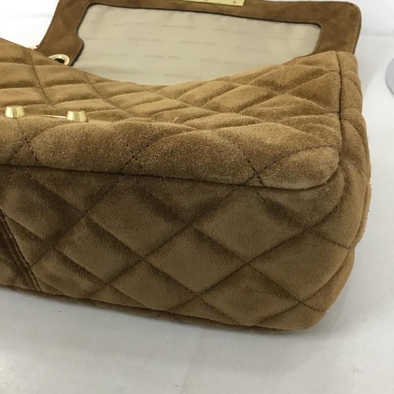 マイケルコース MICHAEL KORS ショルダーバッグ ショルダーバッグ 30F6ASLL3S スエード キルティング チェーン ロゴ、文字 茶 / ブラウン /  レディース USED 古着 中古 10128840