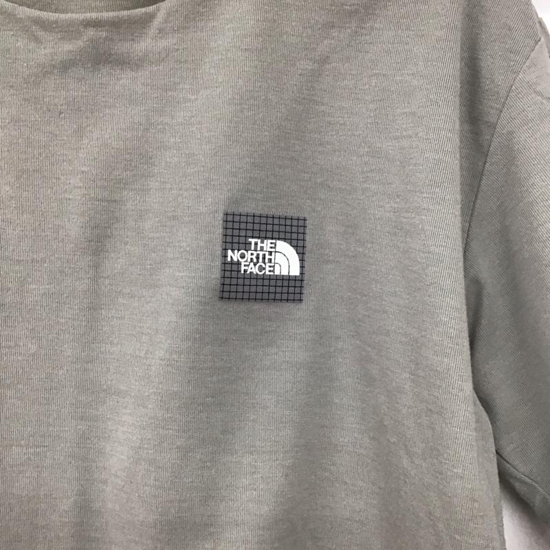 ザノースフェイス THE NORTH FACE Tシャツ 半袖 nt32706 ロゴTシャツ プリントTシャツ L ロゴ、文字 灰 / グレー /  メンズ USED 古着 中古 10141023