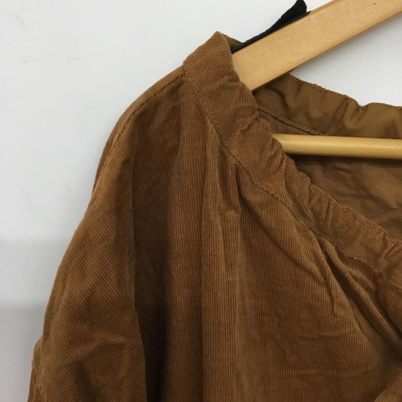 スタディオクリップ studio CLIP チュニック 長袖 MF19Z004-1 コーデュロイ FREE 無地 茶 / ブラウン /  レディース USED 古着 中古 10144661