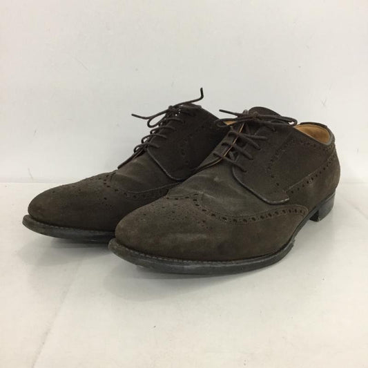 スコッチグレイン SCOTCH GRAIN シューズ シューズ 5395 ウイングチップ ビジネスシューズ 27 27.0cm 無地 ダークブラウン / ダークブラウン /  メンズ USED 古着 中古 10149665