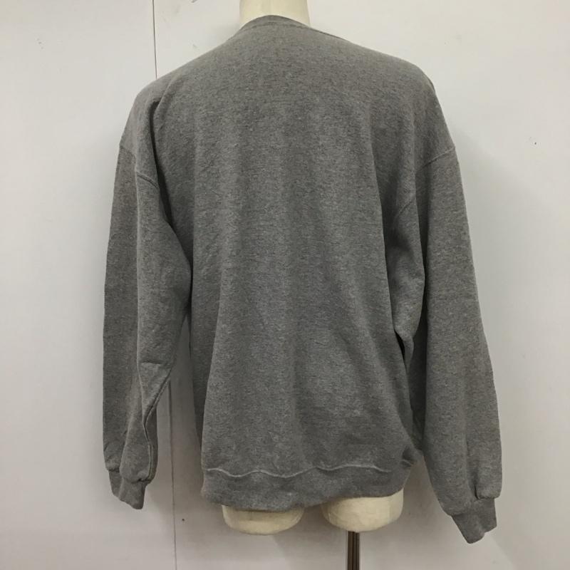 古着 USED トレーナー 長袖 長袖トレーナー スウェット クルーネック リブスウェットカットソー 古着 ロゴ、文字 灰 / グレー /  メンズ USED 古着 中古 10124708