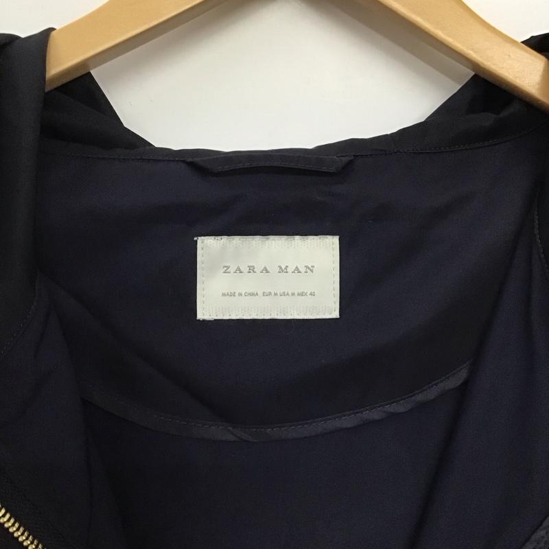 ザラメン ZARA MAN ジャケット、上着 ジャンパー、ブルゾン ジップアップジャケット ナイロンジャケット アウター M 無地 紺 / ネイビー /  メンズ USED 古着 中古 10147008