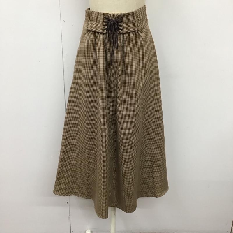 イング INGNI スカート ロングスカート ロングスカート フレアスカート カジュアルスカート M チェック マルチカラー / マルチカラー /  レディース USED 古着 中古 10118614