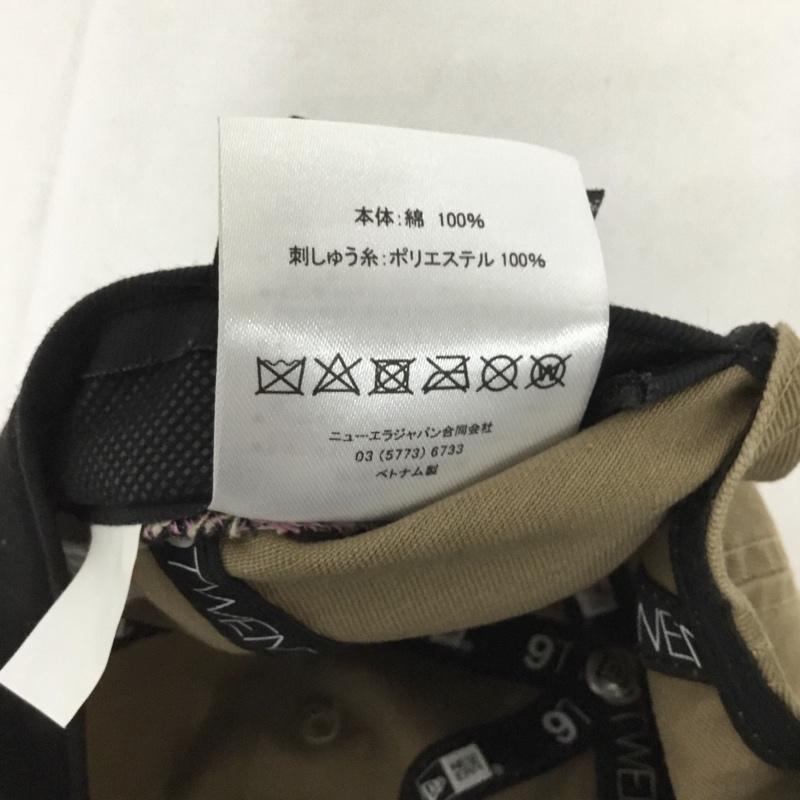 ニューエラ NEW ERA 帽子 キャップ NY ニューヨークヤンキース 9TWENTY コットン ロゴ、文字 ベージュ / ベージュ /  メンズ USED 古着 中古 10128826
