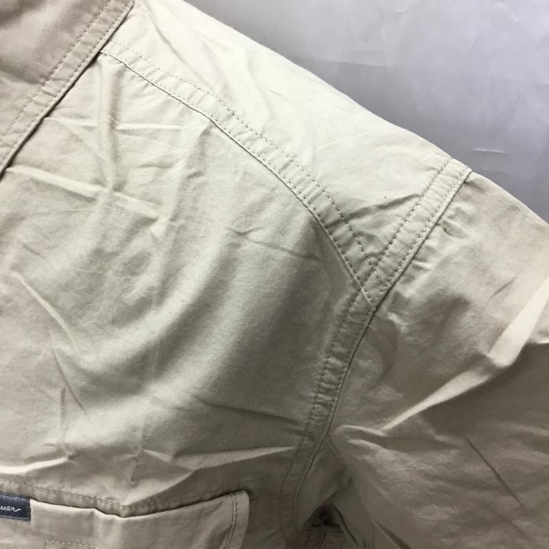 エディーバウアー Eddie Bauer シャツ、ブラウス 半袖 タグ付き ミリタリー S ロゴ、文字 ベージュ / ベージュ /  メンズ USED 古着 中古 10112871