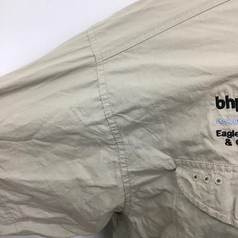 コロンビア Columbia シャツ、ブラウス 長袖 長袖シャツ カラーシャツ ポケットシャツ 長袖カットソー XL ロゴ、文字 灰 / グレー /  メンズ USED 古着 中古 10119939