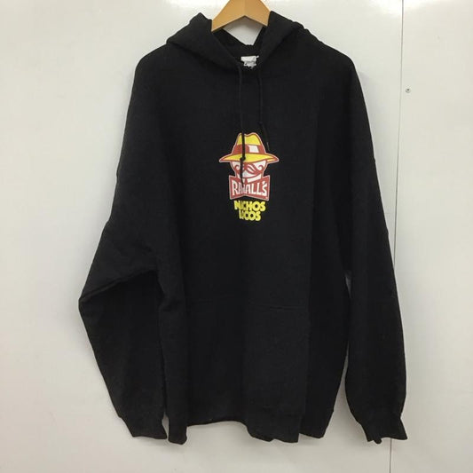 ラディアル RADIALL パーカー 長袖 rad-24aw-cut019 NACHOSLOCOSHOODIESWEATSHIRTLS XL プリント 黒 / ブラック /  メンズ USED 古着 中古 10148152