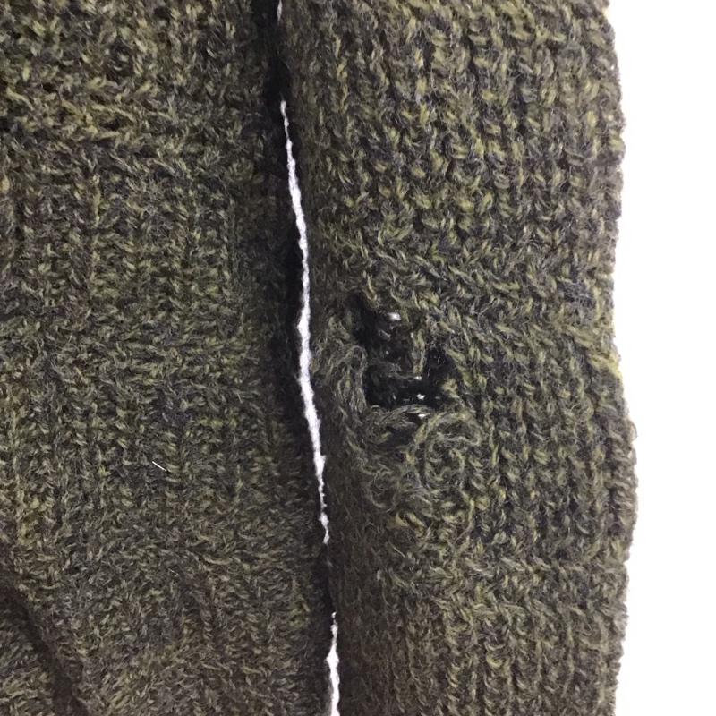 ペンドルトン PENDLETON カーディガン 長袖 長袖カーディガン 前ボタン ニットカーディガン 50s M 無地 カーキ / カーキ /  メンズ USED 古着 中古 10147991