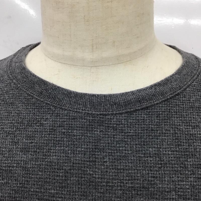 ポロラルフローレン POLO RALPH LAUREN Tシャツ 長袖 コットン クルーネック XL ワンポイント 灰 / グレー /  メンズ USED 古着 中古 10114606