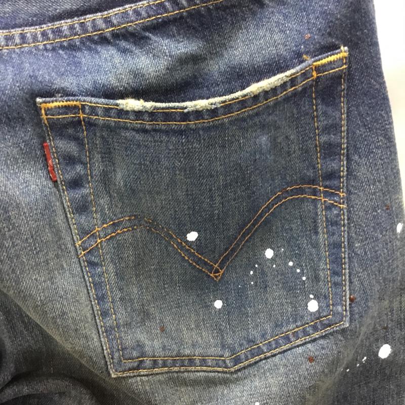 リーバイス Levi s パンツ ショートパンツ デニム 32インチ 無地 インディゴ / インディゴ /  メンズ USED 古着 中古 10108815