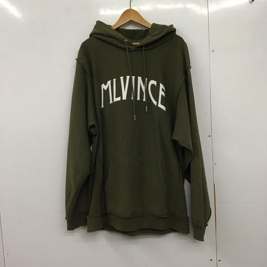 メルヴィンス MLVINCE パーカー 長袖 XL プリント X ロゴ、文字 カーキ / カーキ /  メンズ USED 古着 中古 10145766