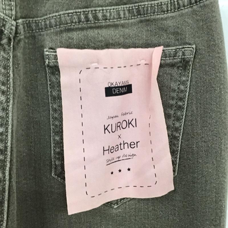 ヘザー Heather パンツ デニム、ジーンズ HE050104 KUROKIストレートデニム タグ付き S 無地 灰 / グレー /  レディース USED 古着 中古 10122056
