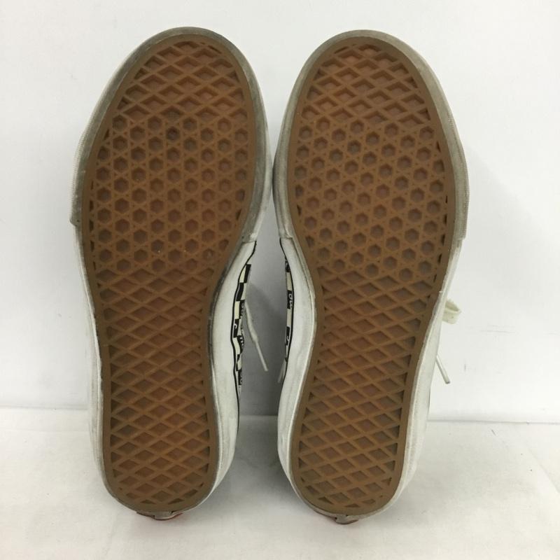 バンズ VANS スニーカー スニーカー 721454 ハイカット Sk8-Hi Supreme 16AW Checker Logo 27cm 27.0cm ロゴ、文字 黒 / ブラック / X 白 / ホワイト /  メンズ USED 古着 中古 10150973
