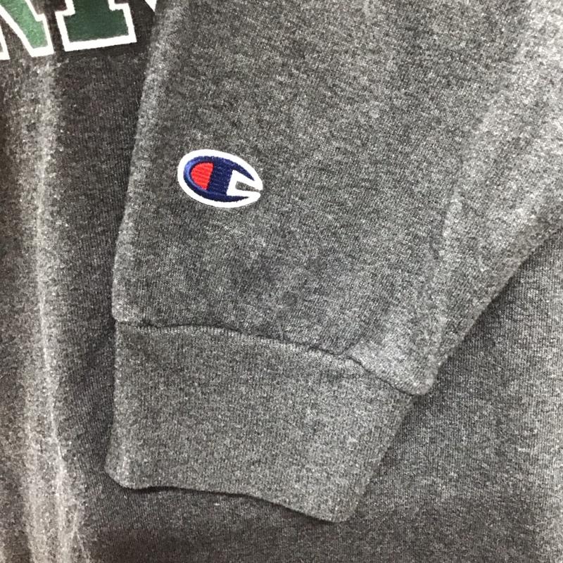 チャンピオン Champion Tシャツ 長袖 UNIVERSITY OF VERMONT カレッジT ロンT M ロゴ、文字 ダークグレー / ダークグレー /  メンズ USED 古着 中古 10118380
