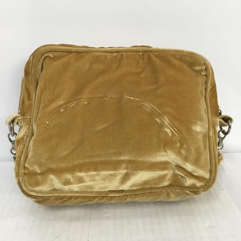 ローリーズファーム LOWRYS FARM ショルダーバッグ ショルダーバッグ チェーンバッグ ベロア 無地 X  キャメル / キャメル /  レディース USED 古着 中古 10045519