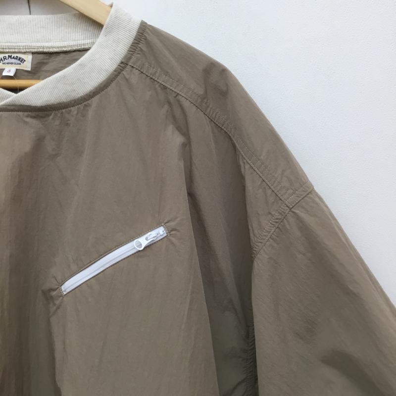 ハリウッドランチマーケット H.R MARKET カットソー 半袖 ハリウッドランチマーケット　ナイロンTシャツ 3 無地 茶 / ブラウン / X ベージュ / ベージュ /  メンズ USED 古着 中古 10125398