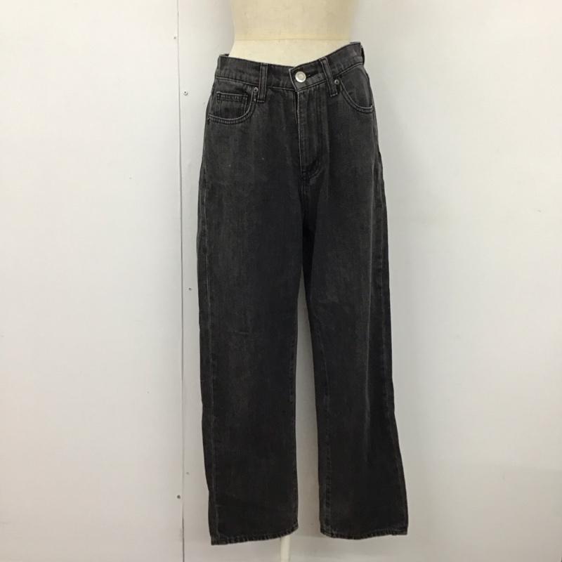 ニコアンド niko and... パンツ デニム、ジーンズ ST65DL03SW M 無地 黒 / ブラック /  レディース USED 古着 中古 10120595
