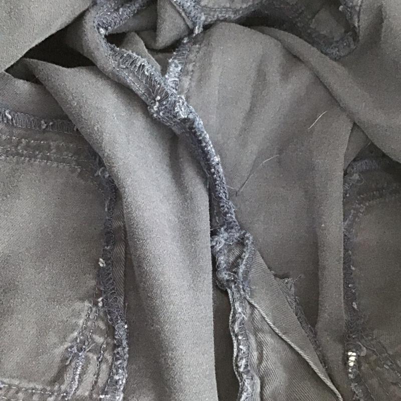 アバクロンビーアンドフィッチ ABERCROMBIE&FITCH パンツ チノパン ストレッチ 4 ワンポイント 紺 / ネイビー /  レディース USED 古着 中古 10112952