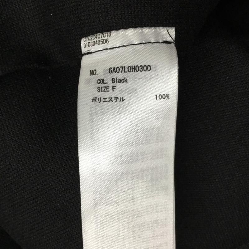 ショコラ フィネ ローブ chocol raffine robe ワンピース ロングスカート 6a07l0h0300 圧縮フェイクウールジャンスカ ロングスカート ノースリーブ FREE 無地 黒 / ブラック /  レディース USED 古着 中古 10119025