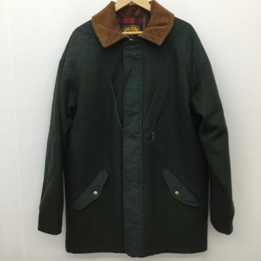 ウールリッチ WOOLRICH コート コート一般 90’s USA製 ウールリッチ　エルボーパッチ M 無地 緑 / グリーン / X 茶 / ブラウン /  メンズ USED 古着 中古 10120967