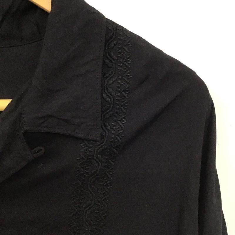 フリークスストア FREAK S STORE シャツ、ブラウス 長袖 長袖シャツ 刺繍シャツ カラーシャツ M 刺繍 黒 / ブラック /  メンズ USED 古着 中古 10148958