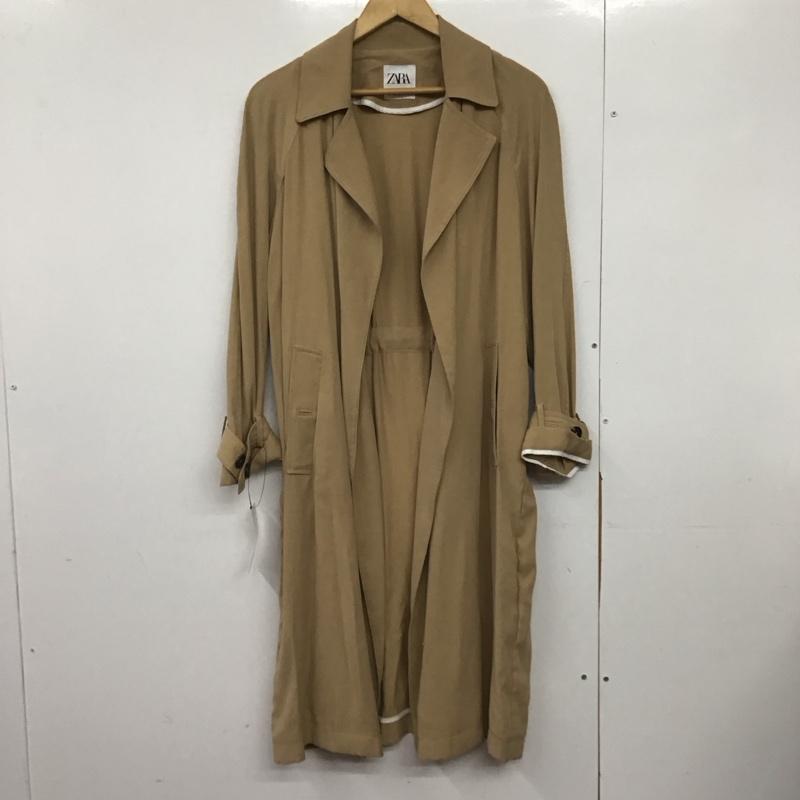 ザラ ZARA コート コート一般 スプリングコート ロングコート アウター XS 無地 ベージュ / ベージュ /  レディース USED 古着 中古 10145159