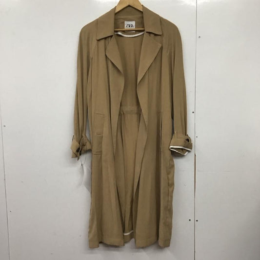 ザラ ZARA コート コート一般 スプリングコート ロングコート アウター XS 無地 ベージュ / ベージュ /  レディース USED 古着 中古 10145159