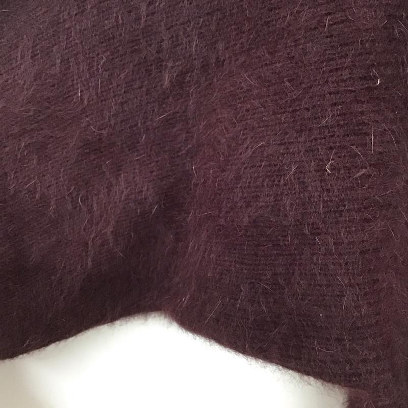 スナイデル SNIDEL ニット、セーター 長袖 長袖ニットカットソー ワイドネック セーター FREE 無地 えんじ / ワインレッド /  レディース USED 古着 中古 10147687