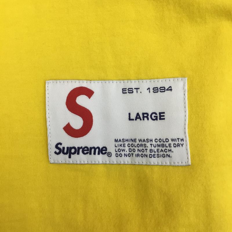 シュプリーム Supreme Tシャツ 半袖 L ワンポイント 黄 / イエロー /  メンズ USED 古着 中古 10110703