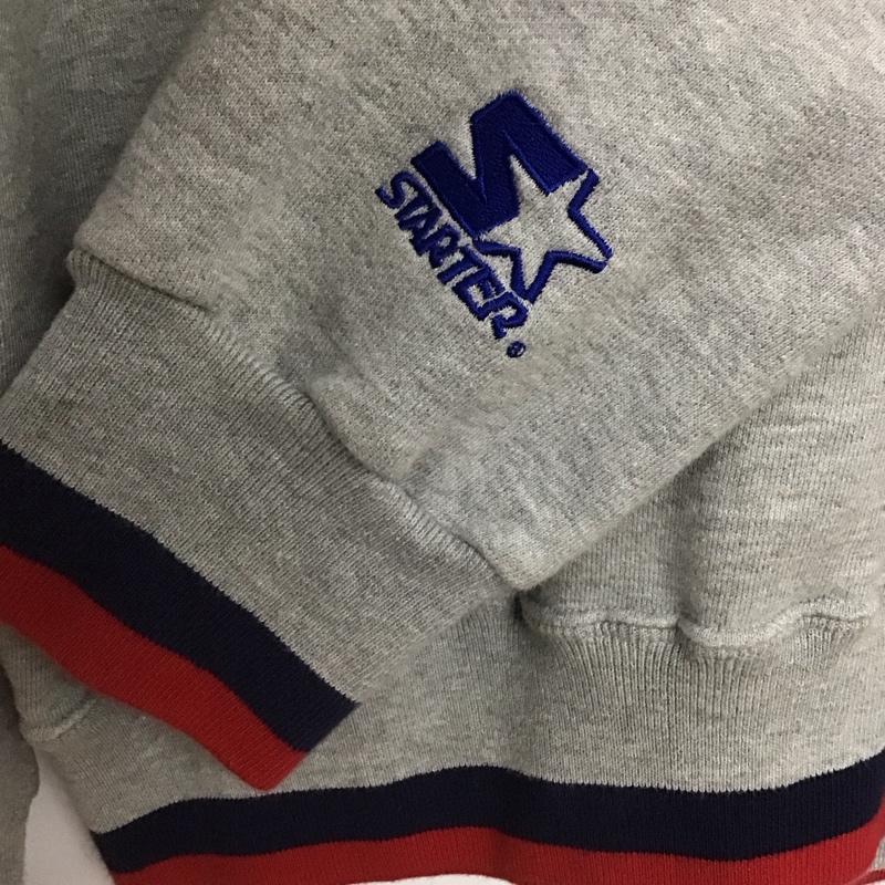 スターター STARTER トレーナー 長袖 長袖トレーナー スウェット Vネック プルオーバー M 無地 灰 / グレー /  メンズ USED 古着 中古 10142396