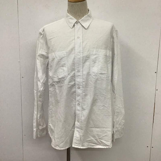ナイジェルケーボン Nigel Cabourn シャツ、ブラウス 長袖 8039-13-10000 OX SHIRT ワークシャツ 48 無地 白 / ホワイト /  メンズ USED 古着 中古 10106747