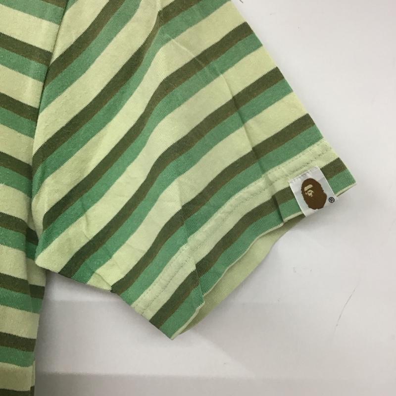 アベイシングエイプ A BATHING APE Tシャツ 半袖 XS ボーダー柄 マルチカラー / マルチカラー /  レディース USED 古着 中古 10139924