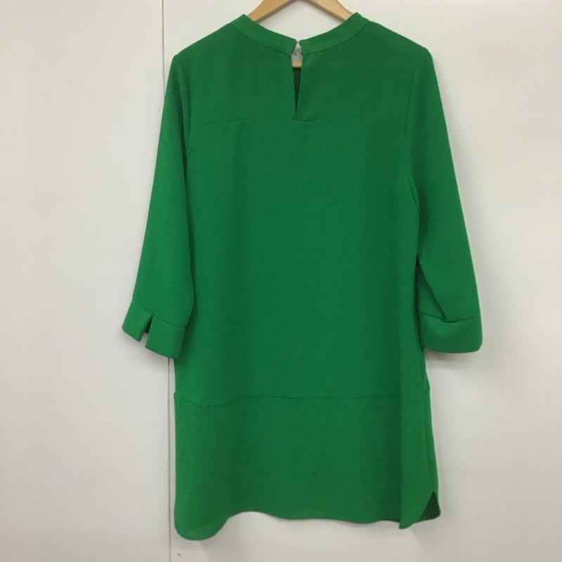 ザラ ZARA ワンピース ミニスカート M 無地 緑 / グリーン /  レディース USED 古着 中古 10130874