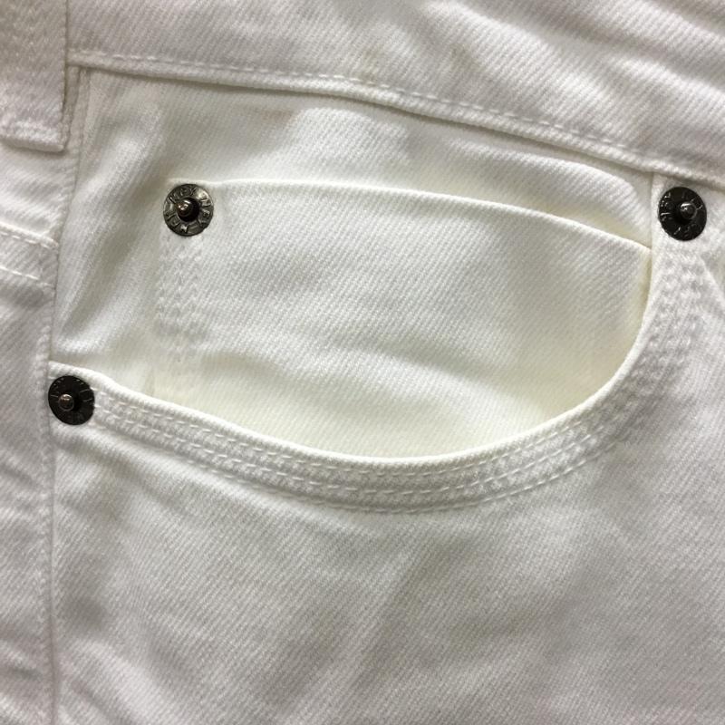 ノティファイ NOTIFY パンツ デニム、ジーンズ デニムパンツ ストレートパンツ ワイドパンツ カジュアルパンツ 30インチ 無地 白 / ホワイト /  メンズ USED 古着 中古 10115759