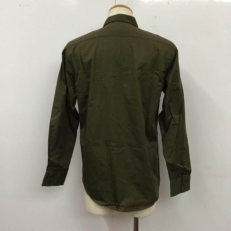 ディッキーズ Dickies シャツ、ブラウス 長袖 131M20WD01 ワークシャツ L ワンポイント カーキ / カーキ /  メンズ USED 古着 中古 10122159