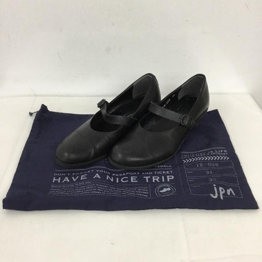 ショセ chausser パンプス パンプス TR-006 ワンストラップ ヒールシューズ 35 無地 黒 / ブラック /  レディース USED 古着 中古 10128816