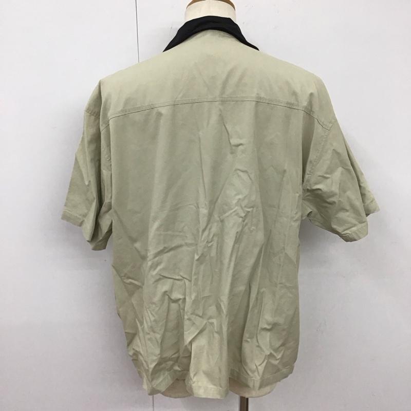 サンタクルーズ SANTA CRUZ シャツ、ブラウス 半袖 502211161 ワークシャツ 半袖シャツ カジュアルシャツ L ロゴ、文字 ベージュ / ベージュ /  メンズ USED 古着 中古 10112972