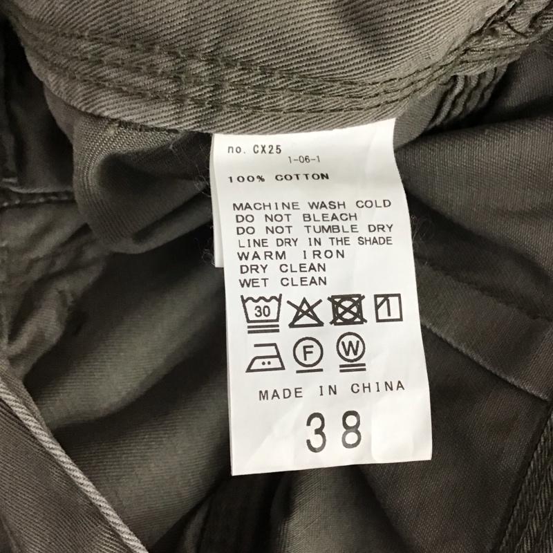 スローブイエナ SLOBE IENA パンツ ワークパンツ、ペインターパンツ カジュアルパンツ ワイドパンツ ミリタリーパンツ 38 無地 カーキ / カーキ /  レディース USED 古着 中古 10142709