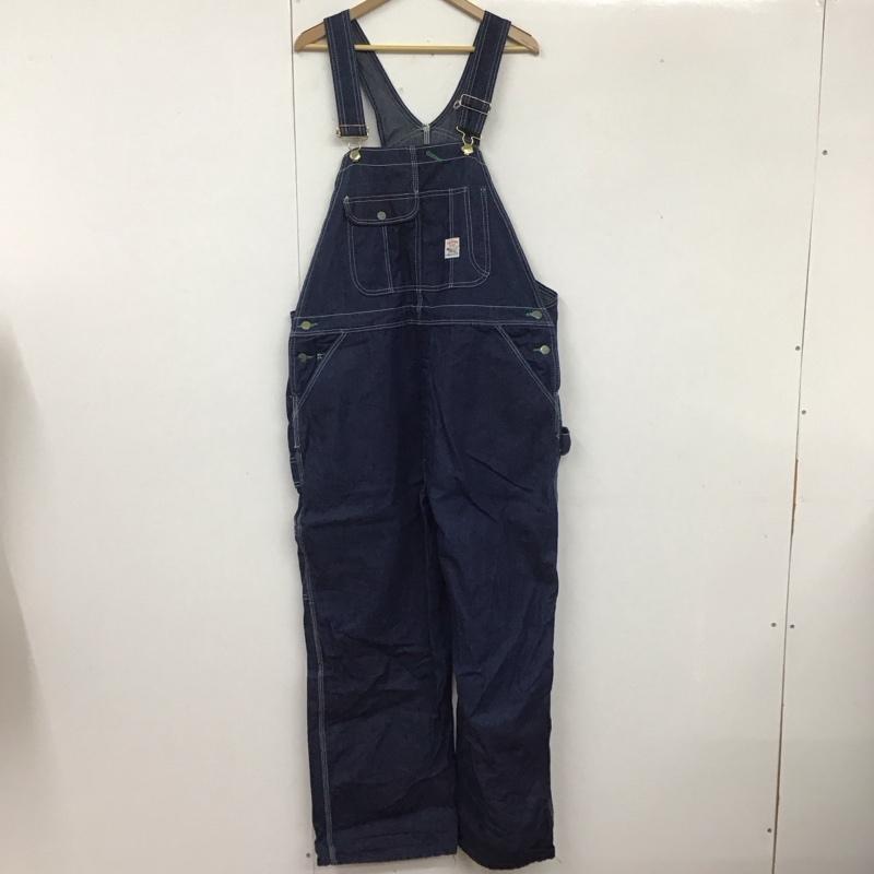 ポインター POINTER サロペット・オーバーオール サロペット、オーバーオール デニムオーバーオール オールインワン ワイドパンツ カジュアルパンツ 無地 インディゴ / インディゴ /  メンズ USED 古着 中古 10109151