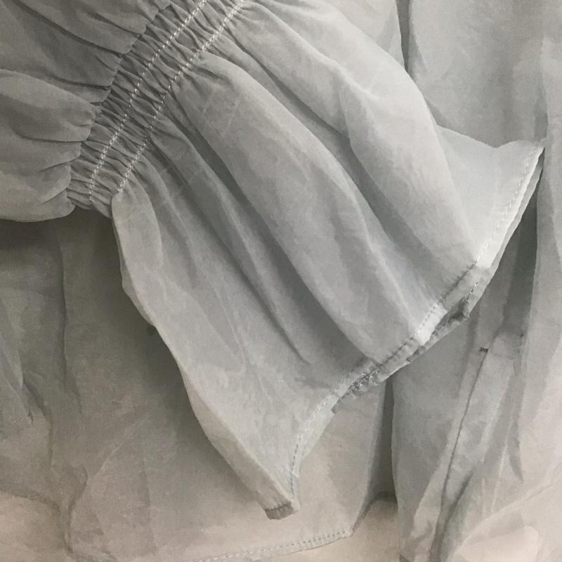 ミスティック mystic シャツ、ブラウス 長袖 長袖シャツ 無地シャツ ノーカラーシャツ FREE 無地 水色 / ライトブルー /  レディース USED 古着 中古 10142676