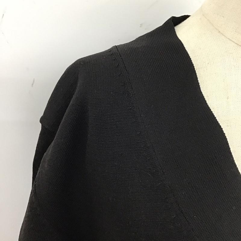 アズールバイマウジー AZUL BY MOUSSY カーディガン 長袖 250gab70-209h 長袖カーディガン 前開きカーディガン L 無地 黒 / ブラック /  レディース USED 古着 中古 10112196