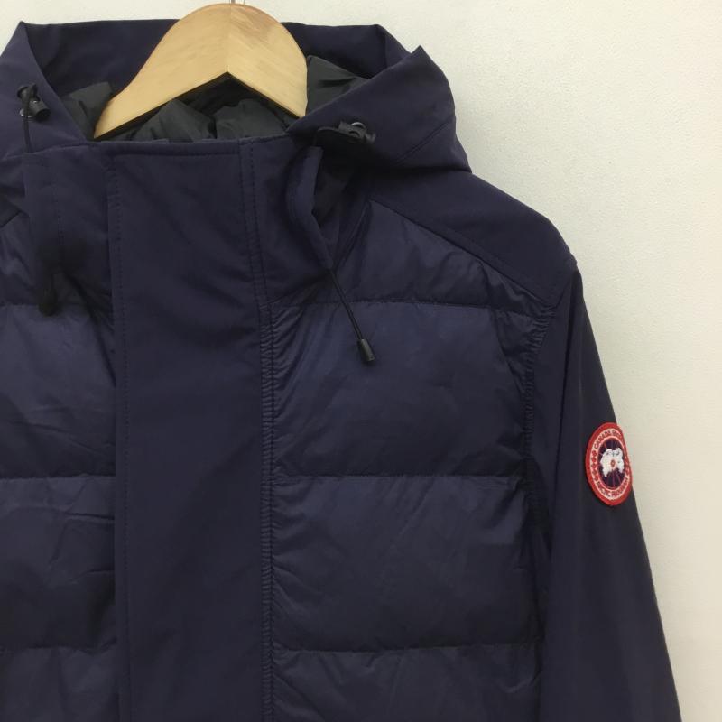 カナダグース CANADA GOOSE ジャケット、上着 ダウンジャケット BRETON COAT　2215M　カナダグース M ロゴ、文字 X ワンポイント 紺 / ネイビー /  メンズ USED 古着 中古 10116036