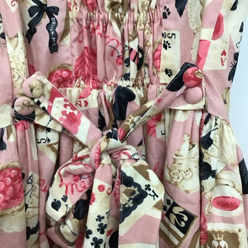 メタモルフォーゼ Metamorphose ワンピース ひざ丈スカート 総柄 桃 / ピンク /  レディース USED 古着 中古 10150650