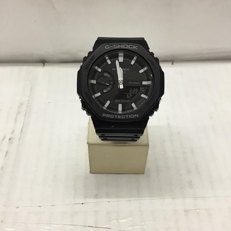 ジーショック G-SHOCK 腕時計 アナログ（クォーツ式） GA-2100 八角形 箱有 ロゴ、文字 黒 / ブラック /  メンズ USED 古着 中古 10106506