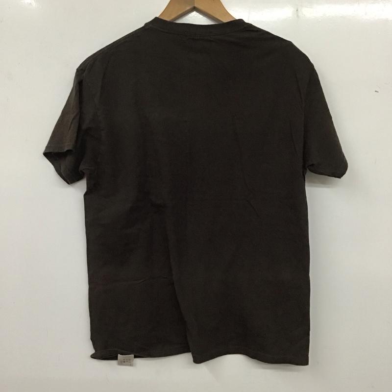 フリークスストア FREAK S STORE Tシャツ 半袖 半袖カットソー プリントTシャツ クルーネックカットソー M ロゴ、文字 茶 / ブラウン /  メンズ USED 古着 中古 10135974