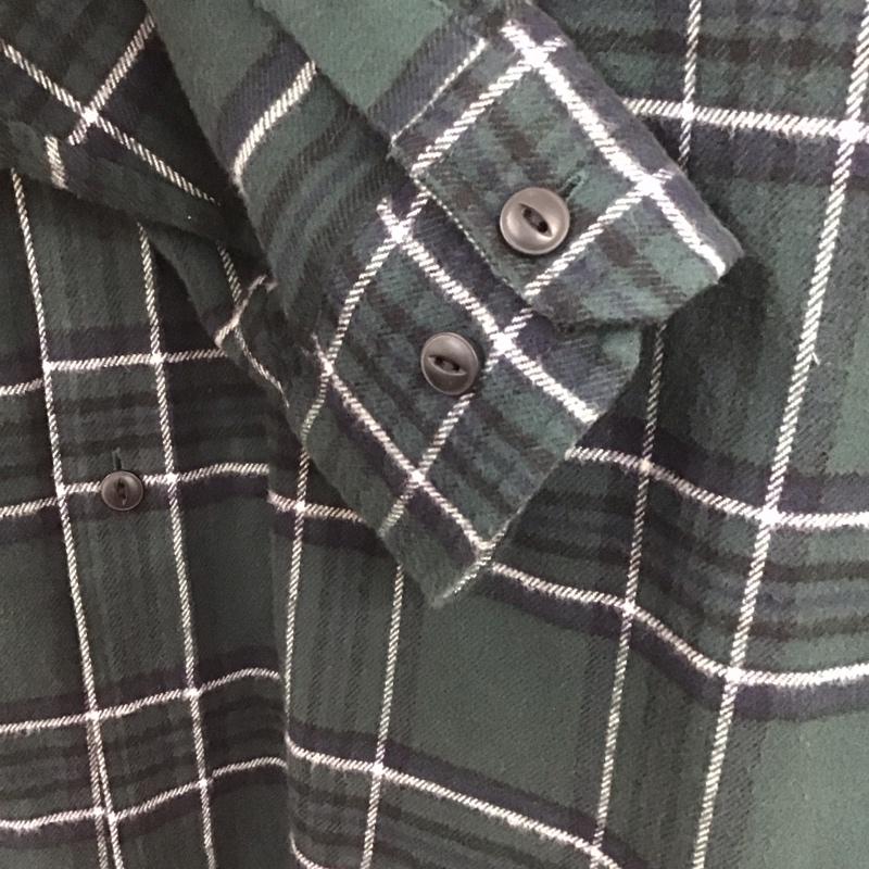 フリークスストア FREAK S STORE シャツ、ブラウス 長袖 長袖シャツ チェックシャツ カラーシャツ L チェック 緑 / グリーン /  メンズ USED 古着 中古 10142959