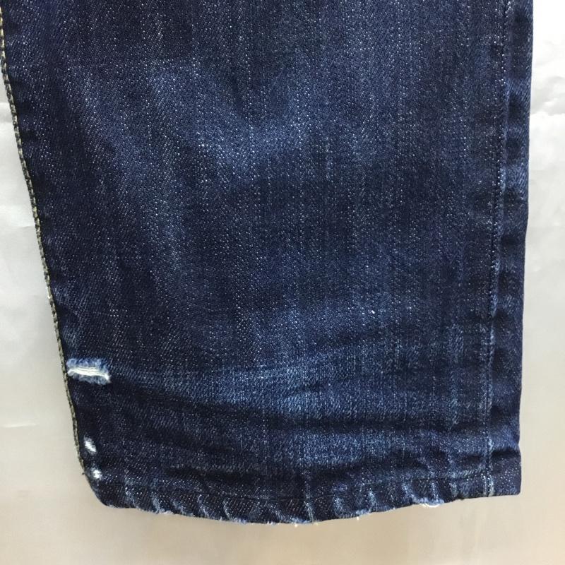 ポロラルフローレン POLO RALPH LAUREN パンツ デニム、ジーンズ 41381 W33 L32 33インチ ダメージ加工 インディゴ / インディゴ /  メンズ USED 古着 中古 10111391