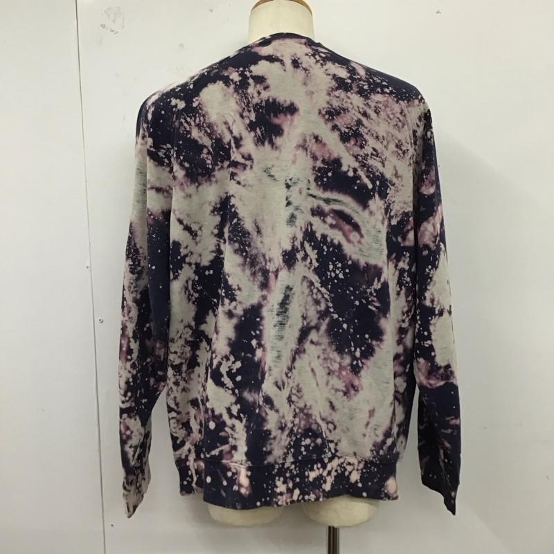 ナイキ NIKE トレーナー 長袖 長袖トレーナー スウェット クルーネック リブスウェットカットソー XL 総柄 マルチカラー / マルチカラー /  メンズ USED 古着 中古 10122748